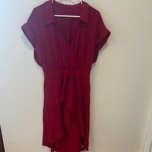 NWT Cupshe Red Wrap Dress